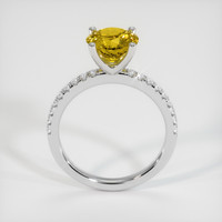 2.10 Ct. Yellowish Green Sphene (Titanite) Ring, 10K White Gold 3