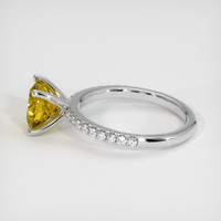 2.10 Ct. Yellowish Green Sphene (Titanite) Ring, 10K White Gold 4