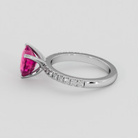 2.04 Ct. Pink Sapphire Ring, 10K White Gold 4