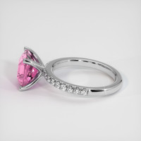 2.11 Ct. Pink Sapphire Ring, 10K White Gold 4