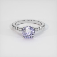 2.17 Ct. Violet Sapphire Ring, 10K White Gold 1