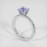 2.17 Ct. Violet Sapphire Ring, 10K White Gold 2