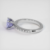 2.17 Ct. Violet Sapphire Ring, 10K White Gold 4