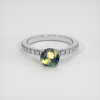 1.52 Ct. Bi Color Sapphire Ring, 10K White Gold 1