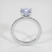 2.41 Ct. Bluish Grey Sapphire Ring, 10K White Gold 3