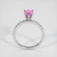 2.26 Ct. Purplish Pink Sapphire Ring, 10K White Gold 3