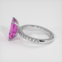2.25 Ct. Pink Sapphire Ring, 10K White Gold 4