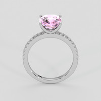 3.01 Ct. Pink Sapphire Ring, 10K White Gold 3