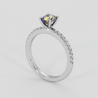 1.08 Ct. Bi Color / Parti Sapphire Ring, 10K White Gold 2