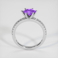 1.45 Ct. Purple Sapphire Ring, 10K White Gold 3