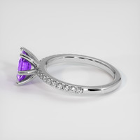 1.45 Ct. Purple Sapphire Ring, 10K White Gold 4