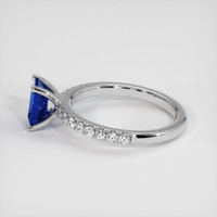 1.20 Ct. Blue Sapphire Ring, 10K White Gold 4
