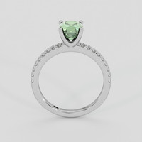1.34 Ct. Green Sapphire Ring, 10K White Gold 3