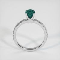1.19 Ct. Greenish Blue Sapphire Ring, 10K White Gold 3