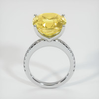 10.63 Ct. Yellow Sapphire Ring, 10K White Gold 3