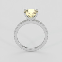 2.54 Ct. Yellow Sapphire Ring, 10K White Gold 3