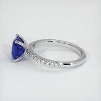1.93 Ct. Blue Sapphire Ring, 14K White Gold 4