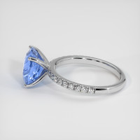 4.06 Ct. Sapphire Ring, 14K White Gold 4