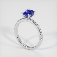 1.03 Ct. Sapphire Ring, 14K White Gold 2