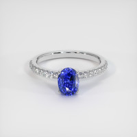 1.76 Ct. Sapphire Ring, 14K White Gold 1
