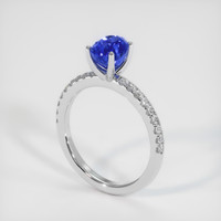 1.76 Ct. Sapphire Ring, 14K White Gold 2
