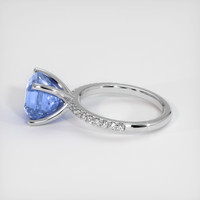5.69 Ct. Color Change Sapphire Ring, 14K White Gold 4