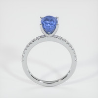 3.00 Ct. Sapphire Ring, 14K White Gold 3