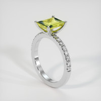 2.08 Ct. Bi Color Sapphire Ring, 14K White Gold 2