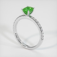 0.73 Ct. Gemstone Ring, 14K White Gold 2