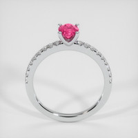 0.80 Ct. Sapphire Ring, 14K White Gold 3