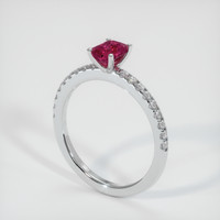 1.07 Ct. Sapphire Ring, 14K White Gold 2