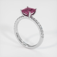 1.57 Ct. Sapphire Ring, 14K White Gold 2