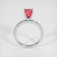 2.03 Ct. Padparadscha Sapphire Ring, 14K White Gold 3