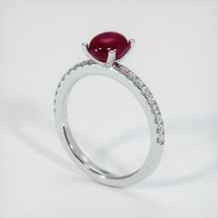 Ruby Ring 1.58 Ct. 14K White Gold Preview