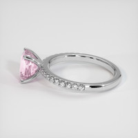 2.15 Ct. Pink Sapphire Ring, 14K White Gold 4