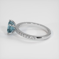 1.42 Ct. Sapphire Ring, 14K White Gold 4