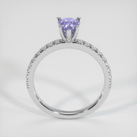 0.89 Ct. Purple Sapphire Ring, 14K White Gold 3
