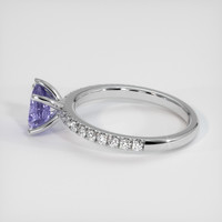 0.89 Ct. Purple Sapphire Ring, 14K White Gold 4