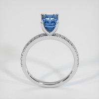 2.32 Ct. Bi Color Sapphire Ring, 14K White Gold 3