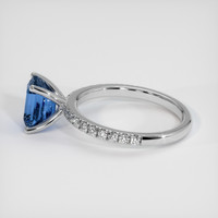 2.32 Ct. Bi Color Sapphire Ring, 14K White Gold 4