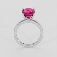 5.09 Ct. Pink Sapphire Ring, 14K White Gold 3