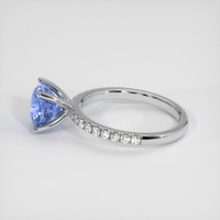 2.21 Ct. Blue Sapphire Ring, 14K White Gold 4