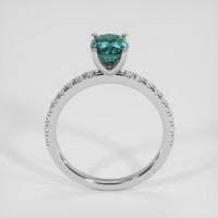 1.36 Ct. Bluish Green Sapphire Ring, 14K White Gold 3