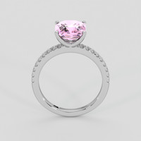 3.01 Ct. Pink Sapphire Ring, 14K White Gold 3