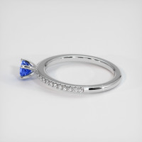 0.55 Ct. Sapphire Ring, 14K White Gold 4