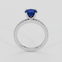 1.57 Ct. Blue Sapphire Ring, 14K White Gold 3