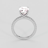 3.58 Ct. Pink Sapphire Ring, 14K White Gold 3