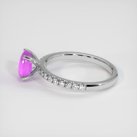1.11 Ct. Sapphire Ring, 14K White Gold 4
