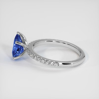 2.03 Ct. Blue Sapphire Ring, 14K White Gold 4