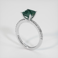 2.56 Ct. Sapphire Ring, 14K White Gold 2